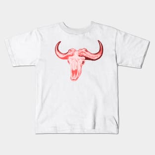 Buffalo Pink Skull Kids T-Shirt